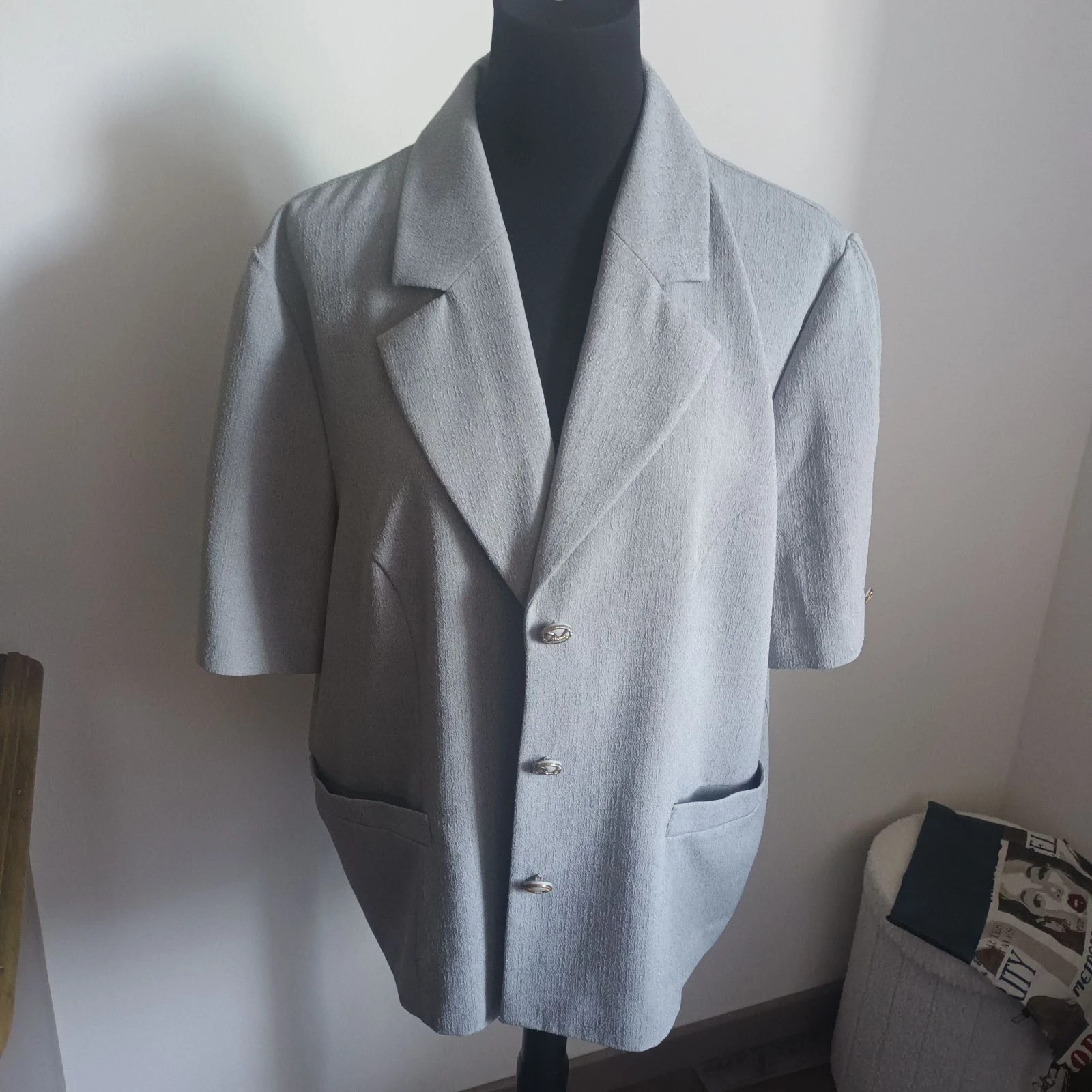 Veste blazer pastel gris bleu T52